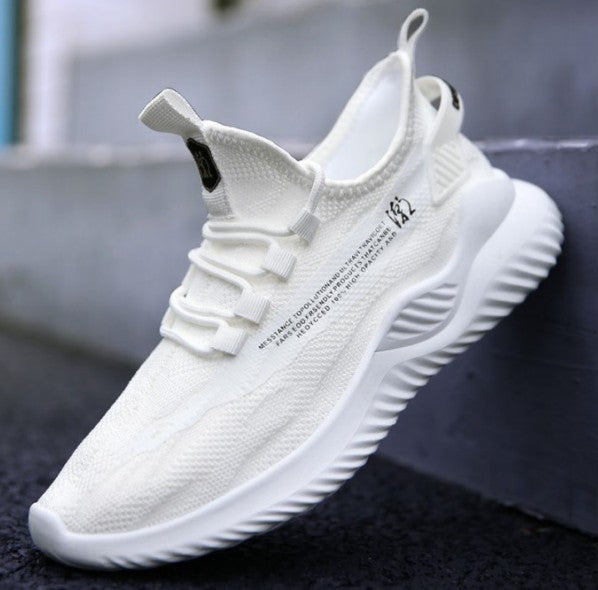 Men's casual shoes men's spring men's casual light shoes sports shoes lace-up flat shoes breathable outdoor Casual and versatile