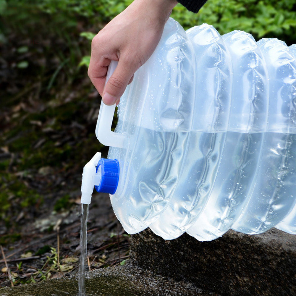 Foldable Water Containers Folding Water Bucket Outdoor Camping Water Storage Bag Plastic Foldable Camping Drinking Water Bucket