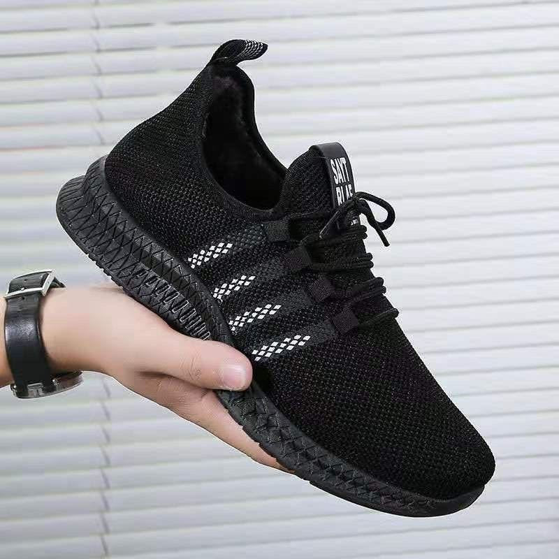 Men's casual shoes men's spring men's casual light shoes sports shoes lace-up flat shoes breathable outdoor Casual and versatile