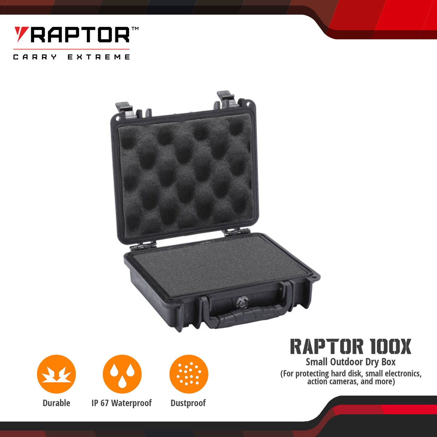 Raptor 100X Waterproof Survival Professional Case