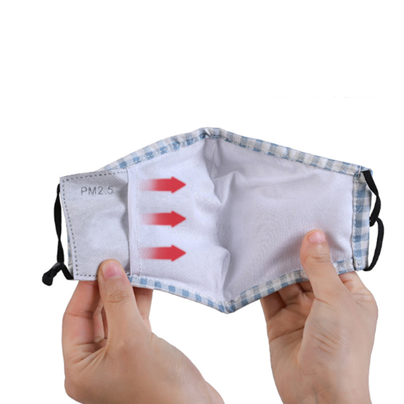 Mask filter pm2.5 filter 5-layer protective filter element activated carbon filter cloth mask gasket