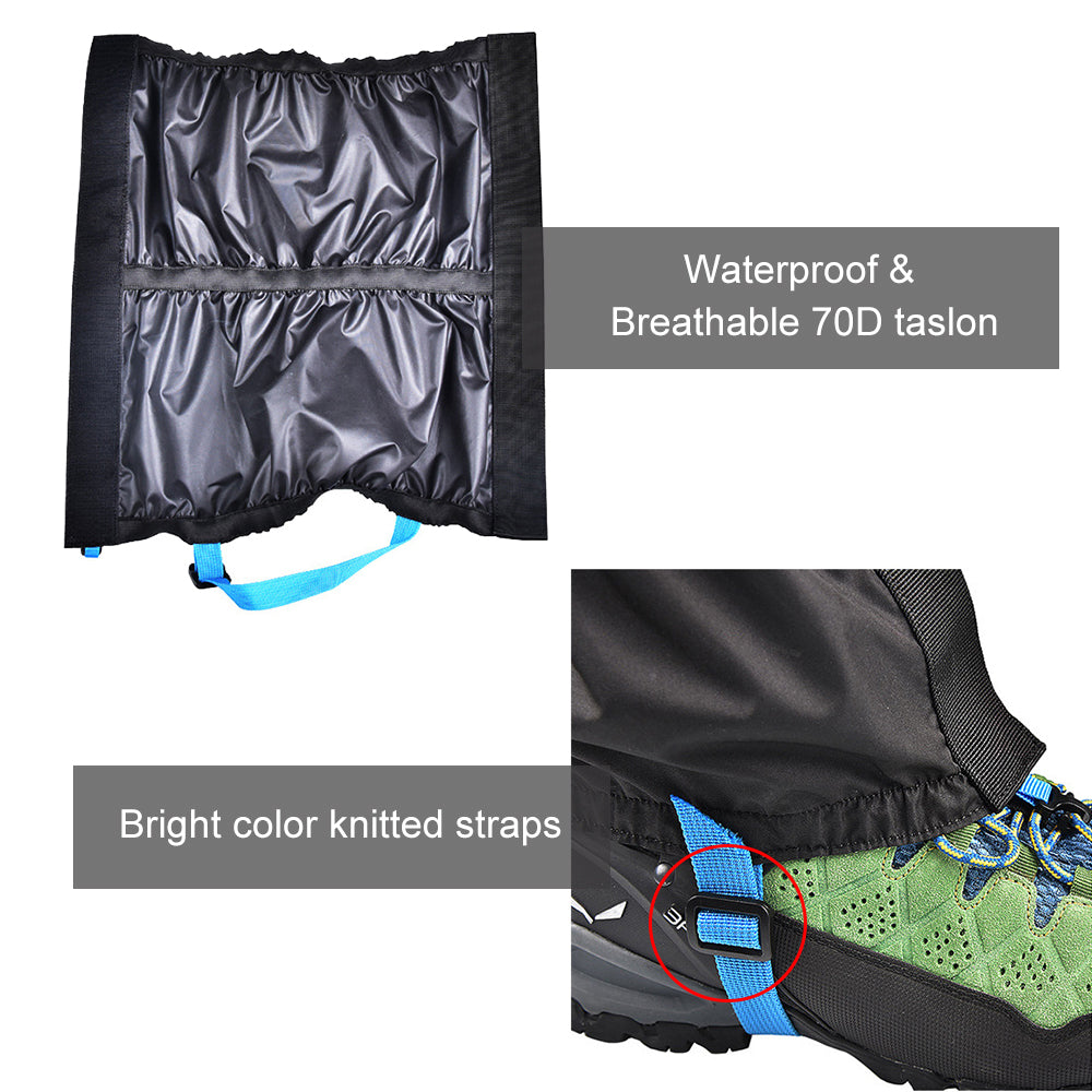 Outdoor Snow Gaiters Hiking Trekking Legging Gaiter Shoes Cover Camping Climbing Skiing Waterproof Boots Gaiters Leg Warmer