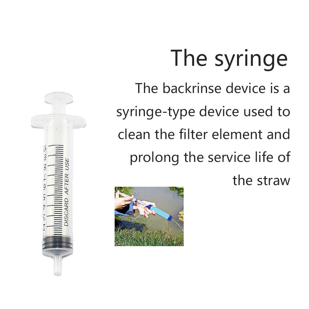 Military Water Filter Purification Camping Hiking Water System Filter Emergency Gear Straw Water Purifier