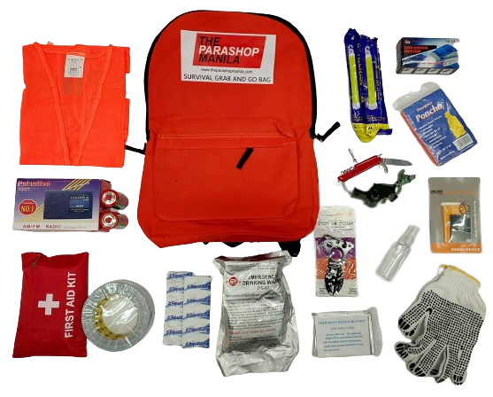 Standard Survival Grab and Go Bag Kit – Para Shop Manila