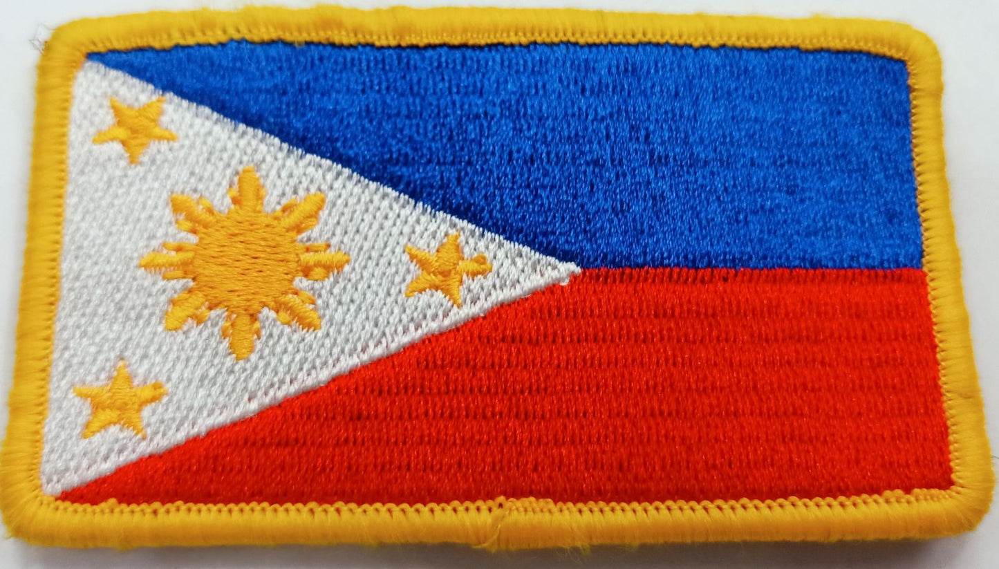 Embroidered Philippine Flag Morale Patch