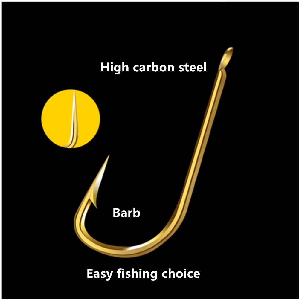 10 pcs Tungsten Steel Fishing Hook Barbed Carp Fishing Hook Single Circle Fishhook Sea Accessories Tackle