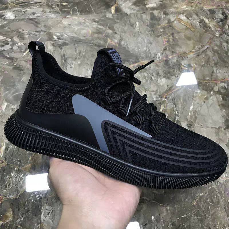 Men's casual shoes men's spring men's casual light shoes sports shoes lace-up flat shoes breathable outdoor Casual and versatile