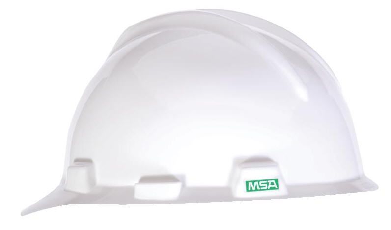 MSA V-Gard Hard Hat, Ratchet Type Suspension