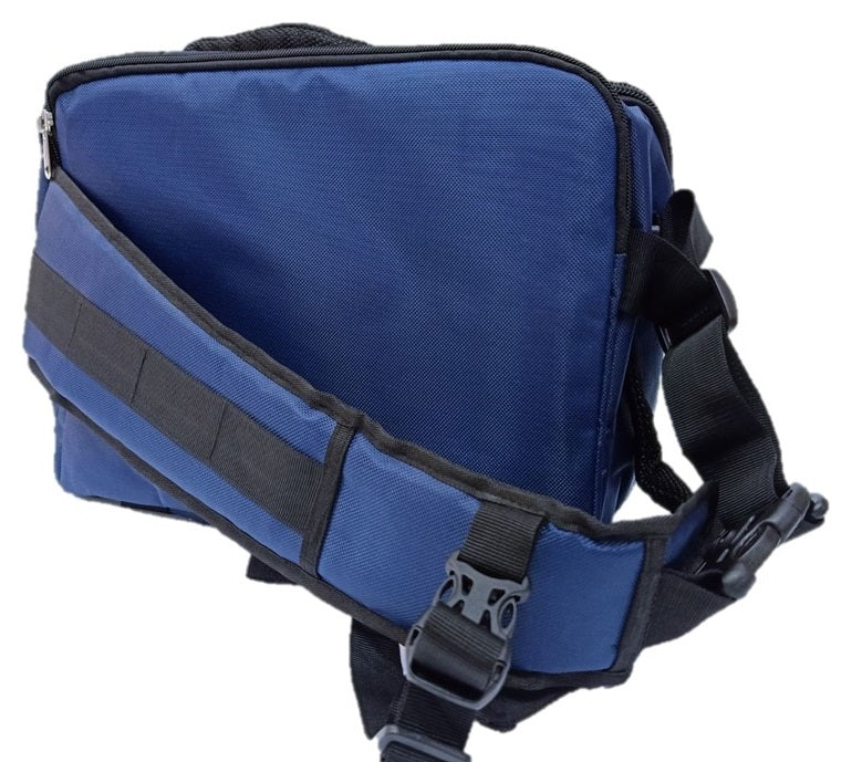 Sling Bag design ensures that it will not get snagged in narrow spaces in case of earthquakes/cave-ins. Sling Bag measures 36cm x 29cm x 15cm.