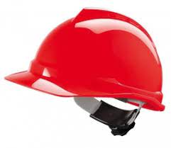 MSA V-Gard Hard Hat, Ratchet Type Suspension